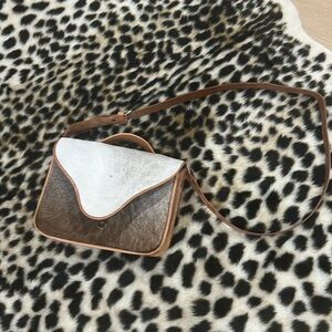 Leather cowhide, Crossbody purse. Brand new!!!!